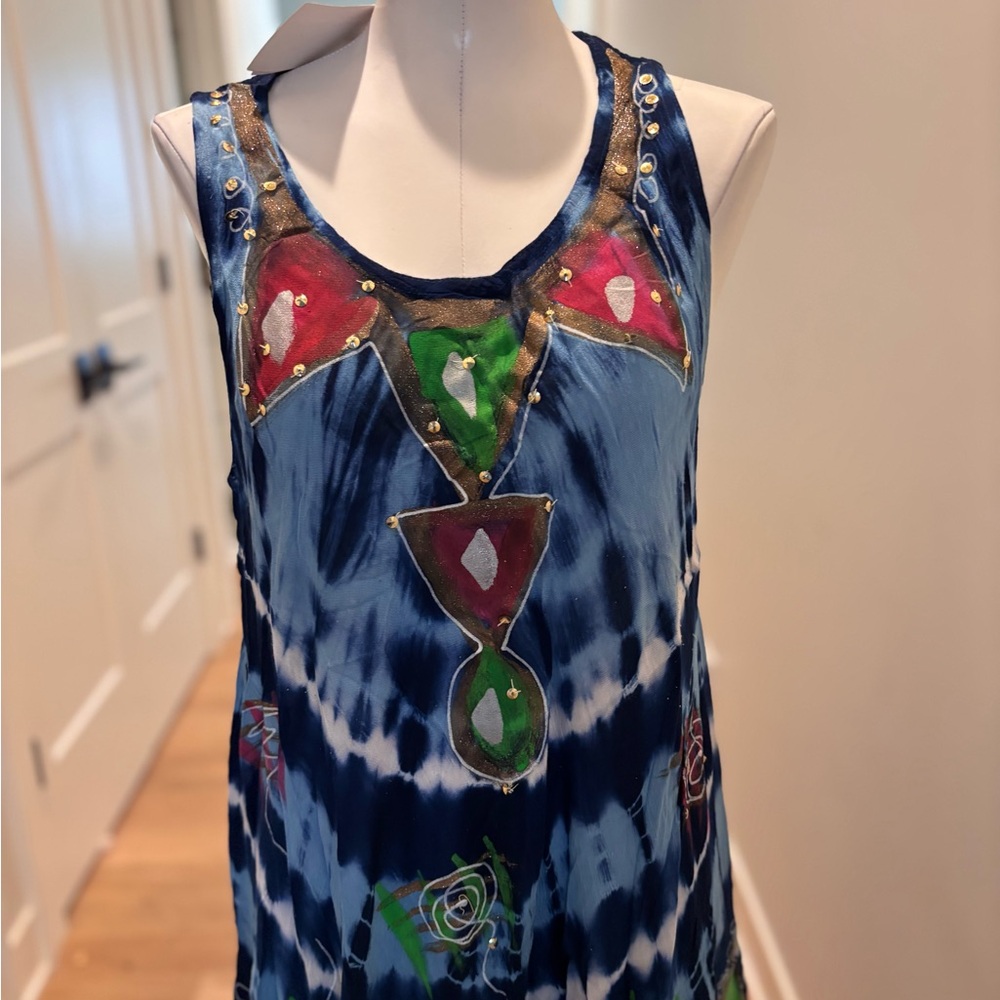 Exotica Beach Sleeveless Freesize Pullover Top Coverall - Picture 3 of 5